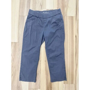 Lee Style Up Pull On Gray Ankle Pants M